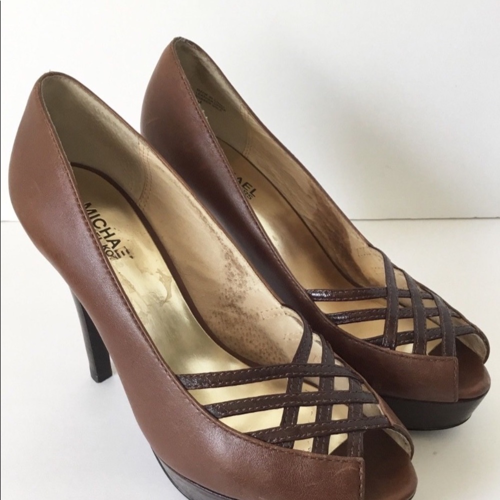 MICHAEL Michael Kors Open Toe Heels Pumps Shoes - Picture 3 of 6